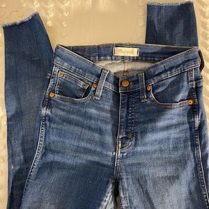 Madewell skinny jeans, high rise size 26